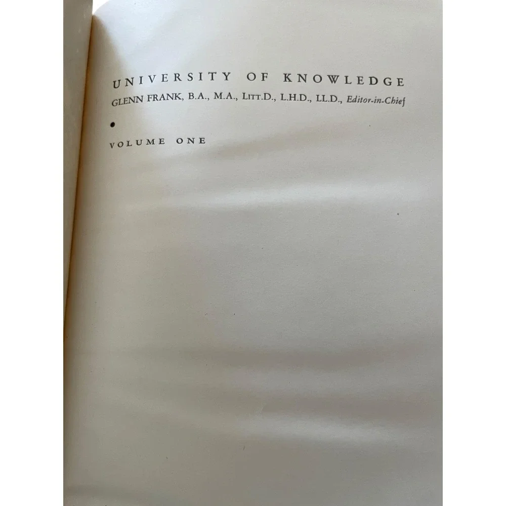 1937 University of Knowledge Vol 1 The Earth Before Man Raymond Janssen HC w/
